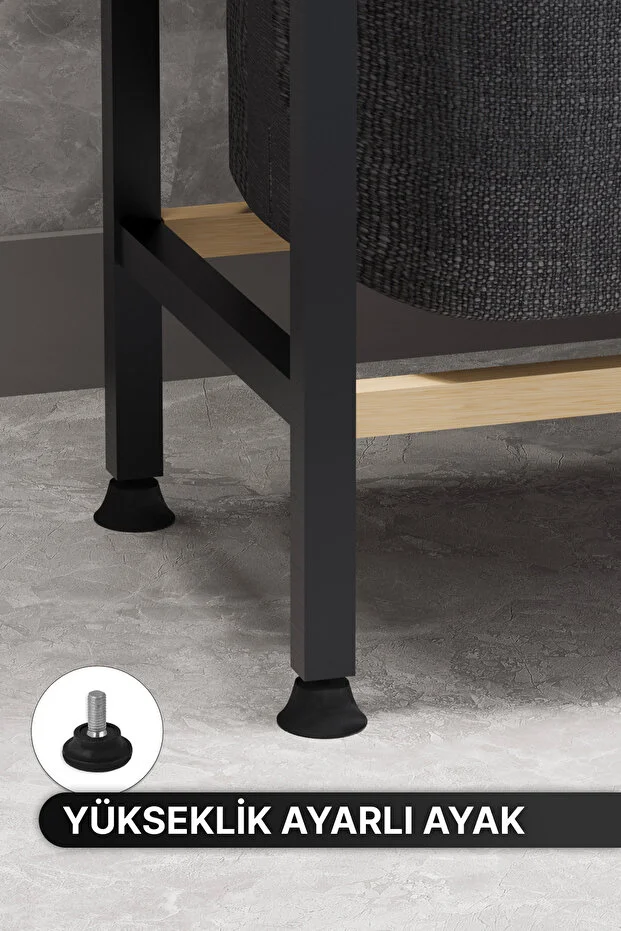 Çamaşır Sepeti Ahşap Raflı Kirli Sepeti 2 Katlı Büyük Boy Kapaklı Çok Amaçlı Banyo Düzenleyici